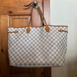 Authentic Louis Vuitton Neverfull GM Damier Azur Canvas